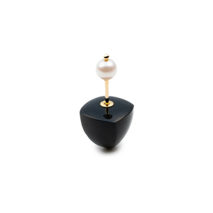 BIRD OF PARADISE Micro Spear  Akoya Pearl Earring