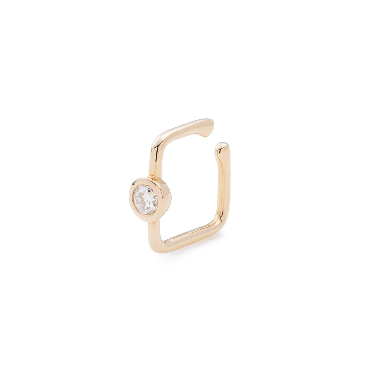 L.a.brown HYPNOTIC Lab Grown Diamond Square Ear Cuff[RD]
