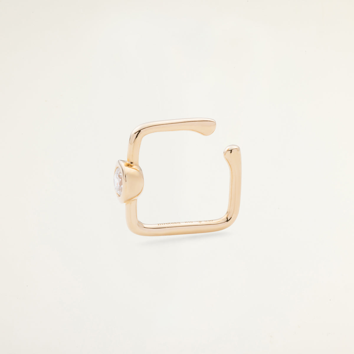 L.a.brown HYPNOTIC Lab Grown Diamond Square Ear Cuff[RD]