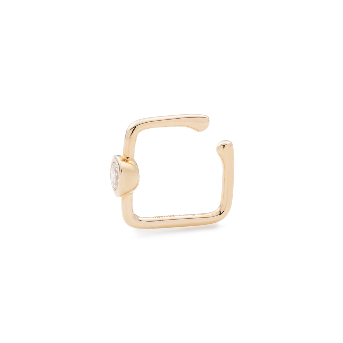 L.a.brown HYPNOTIC Lab Grown Diamond Square Ear Cuff[RD]