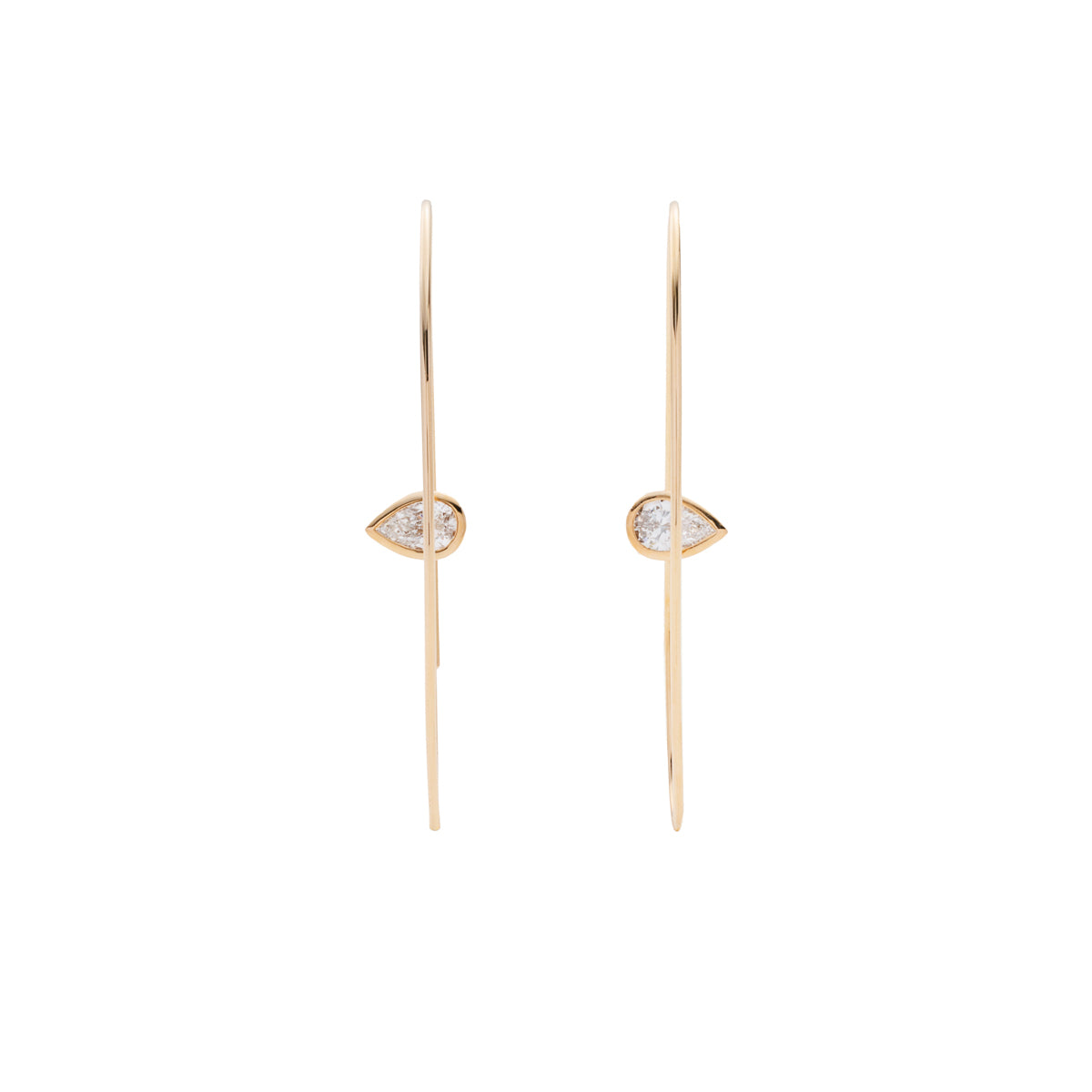 L.a.brown HYPNOTIC Lab Grown Diamond Floating Earring Large size[PS]