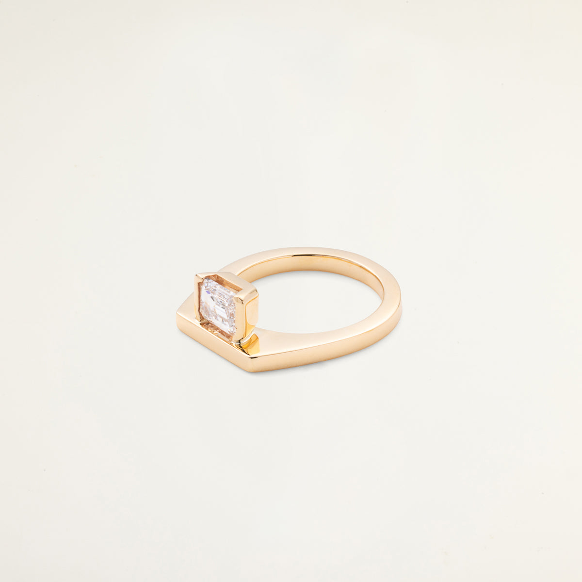 L.a.brown HYPNOTIC lab grown Diamond Pinky Ring [EM]