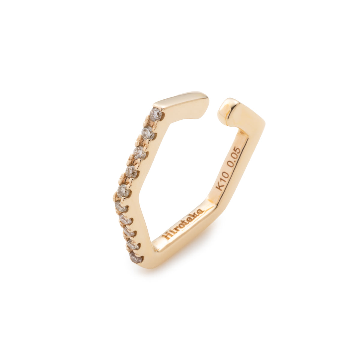 MANHATTAN Hexagon Diamond Ear Cuff