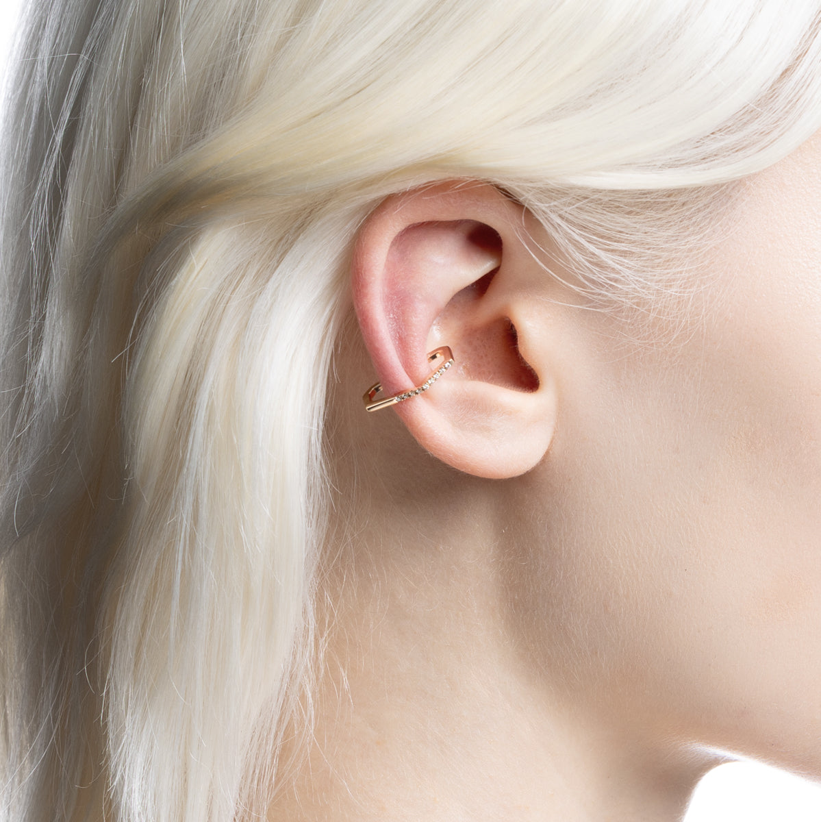 MANHATTAN Polygon Diamond Ear Cuff