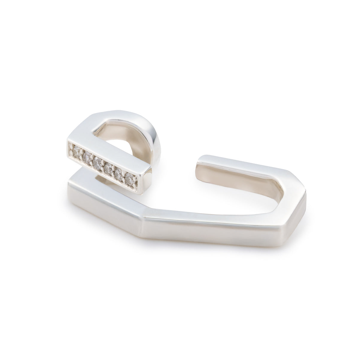 MANHATTAN Polygon Diamond Ear Cuff