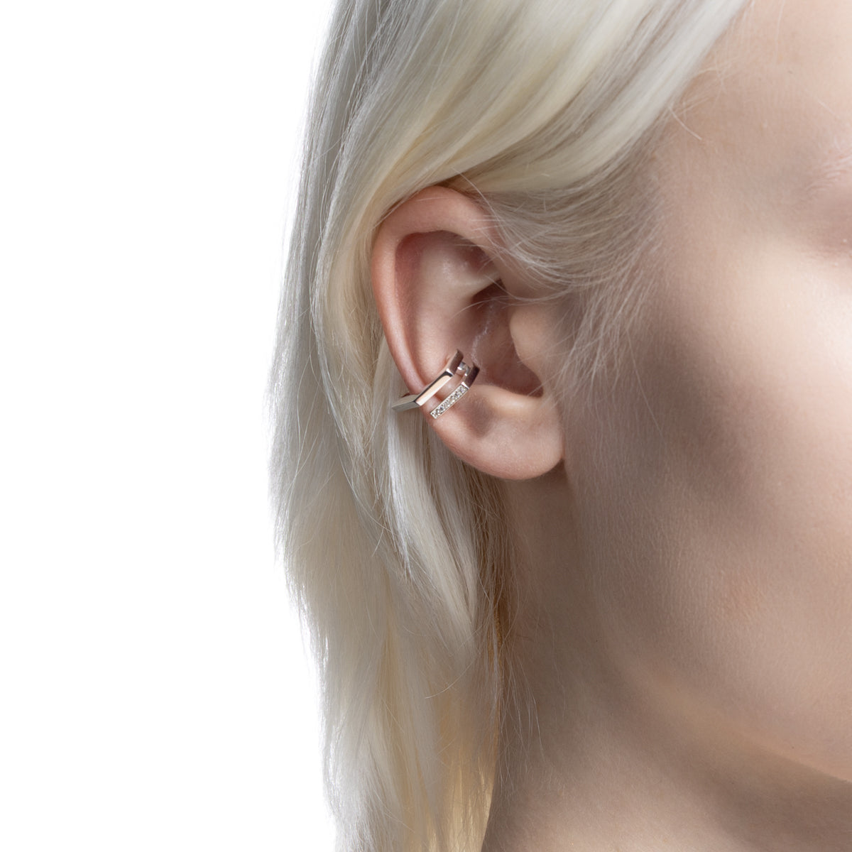 MANHATTAN Polygon Diamond Ear Cuff