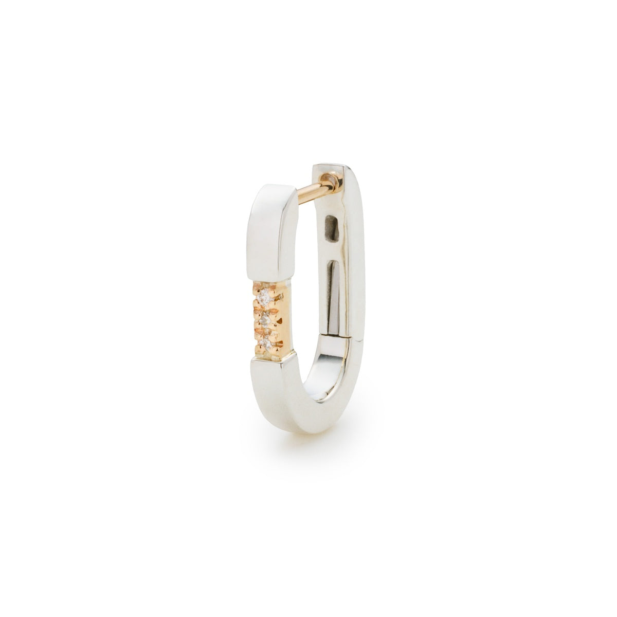 MANHATTAN Crosby Diamond Hoop Earring Small size
