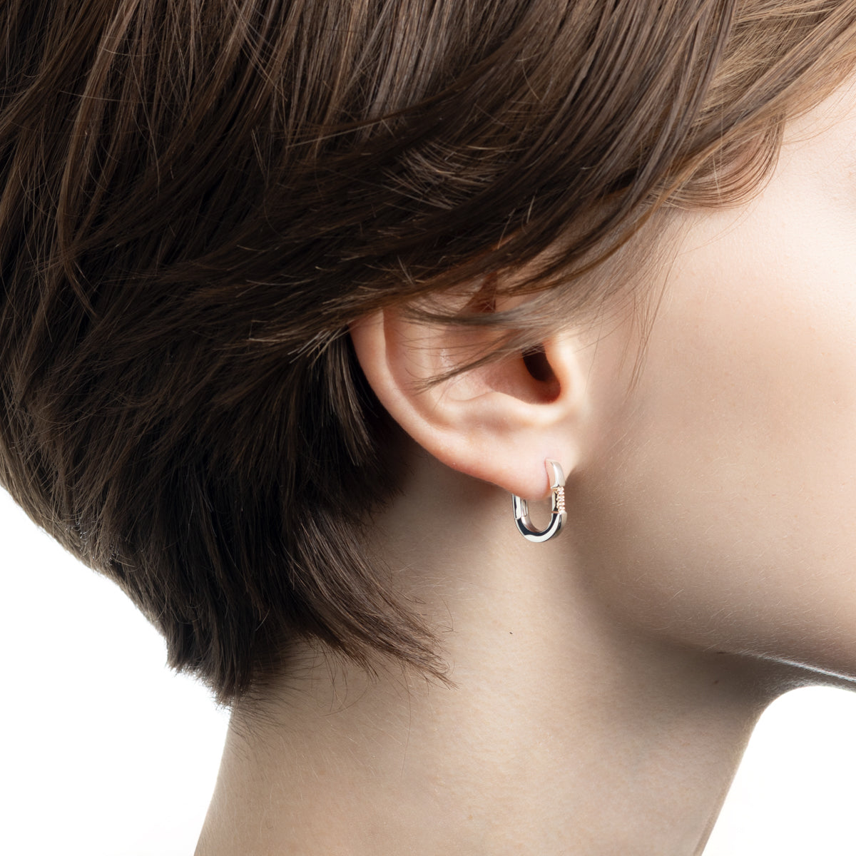 MANHATTAN Crosby Diamond Hoop Earring Small size