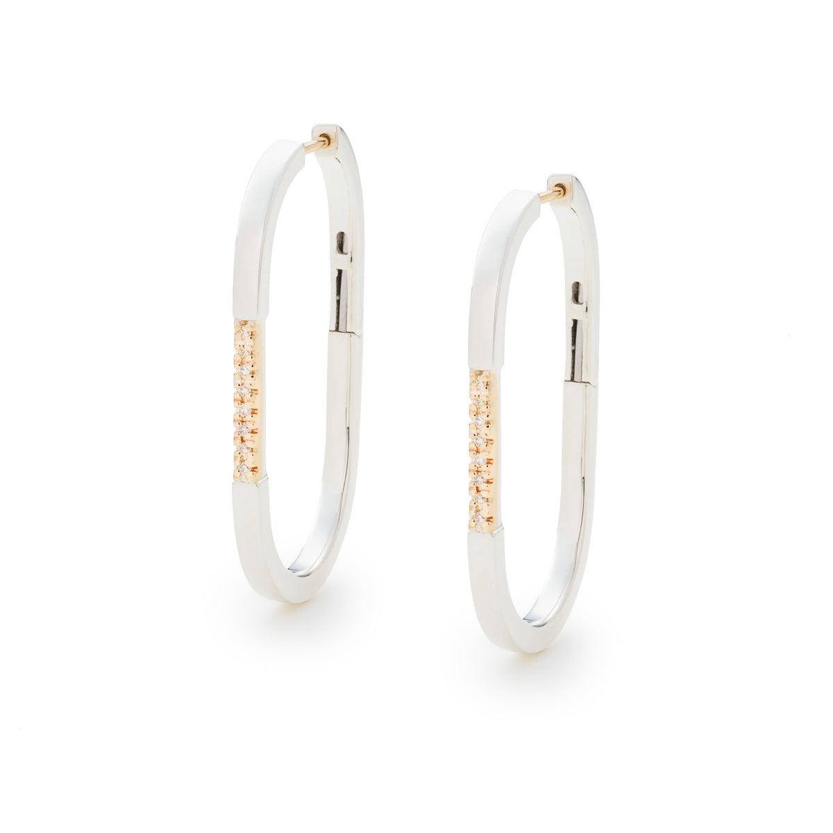 MANHATTAN Crosby Diamond Hoop Earrings Large size