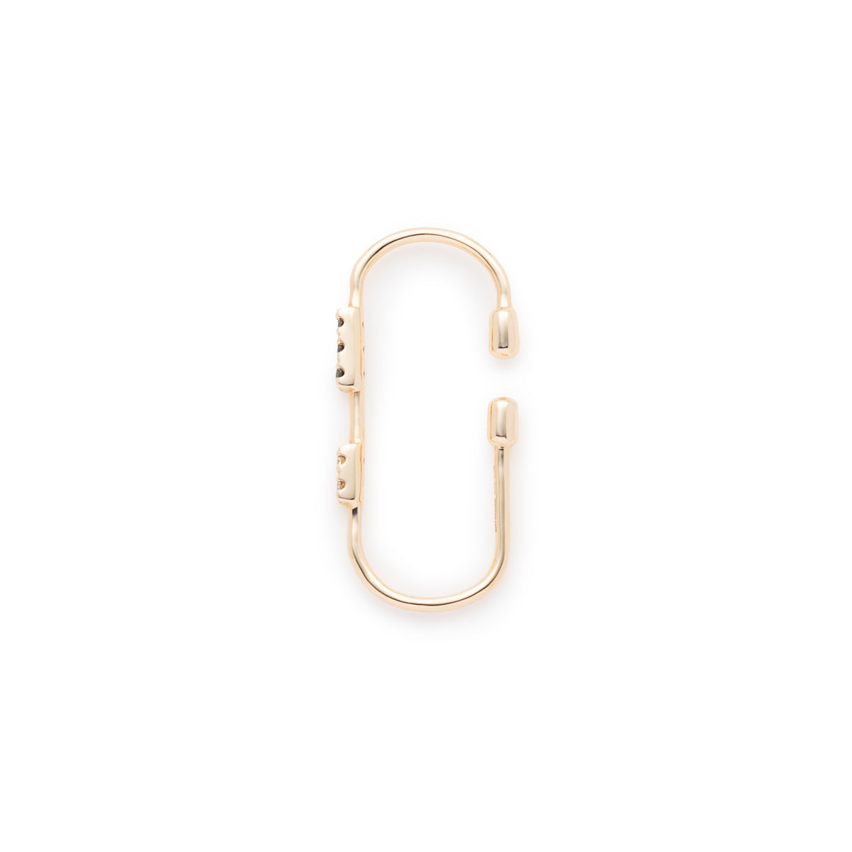 MIRÓ Black and White Diamond Ear Cuff Medium size
