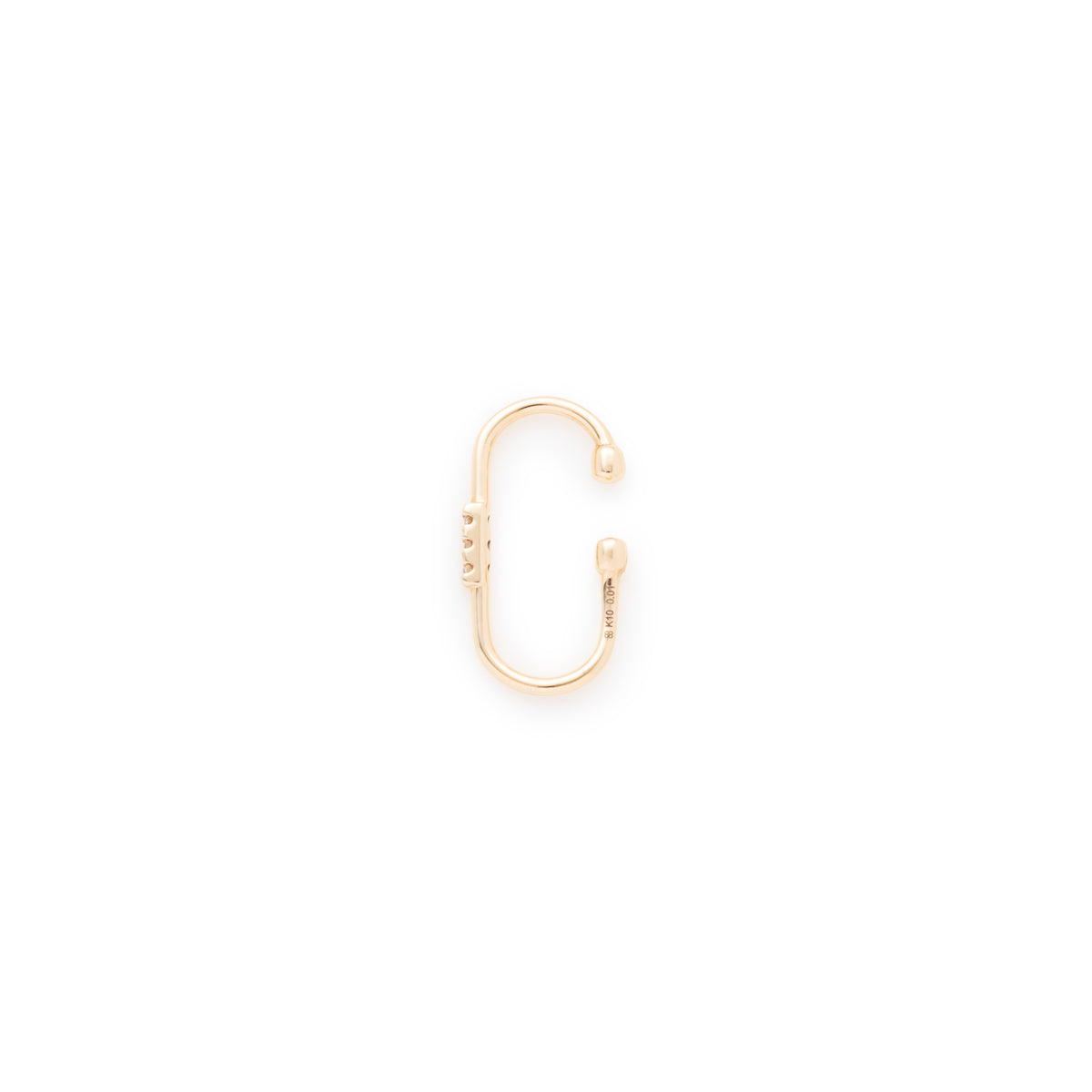 MIRÓ Diamond Oblong Ear Cuff