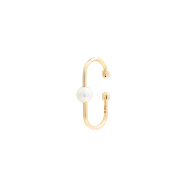 "Miró" Akoya Pearl Oblong Ear Cuff