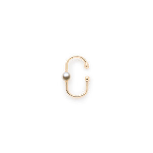 MIRÓ Akoya Pearl Oblong Ear Cuff