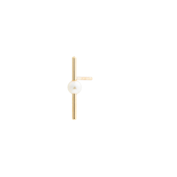 Akoya Pearl Bar Earring