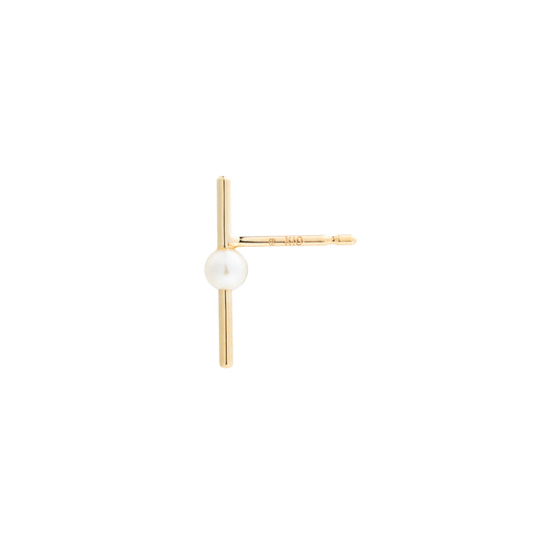 Akoya Pearl Bar Earring