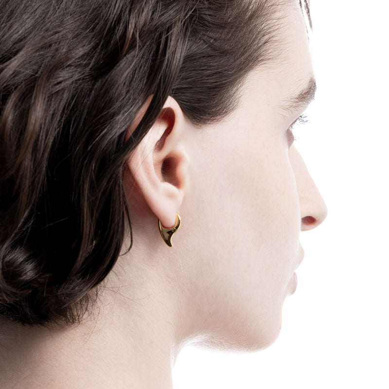 "Parakeet" Huggie Earring Gold Plating