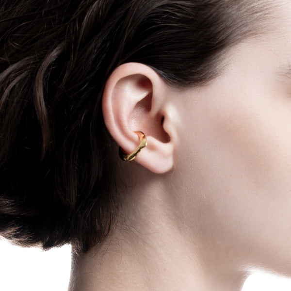 "Parakeet" Ear Cuff  Gold Plating