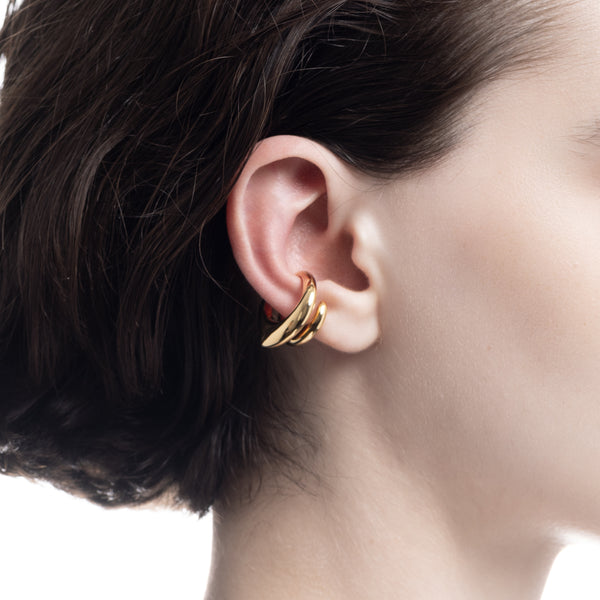 "Parakeet" Earr Cuff  Gold Plating for Left ear