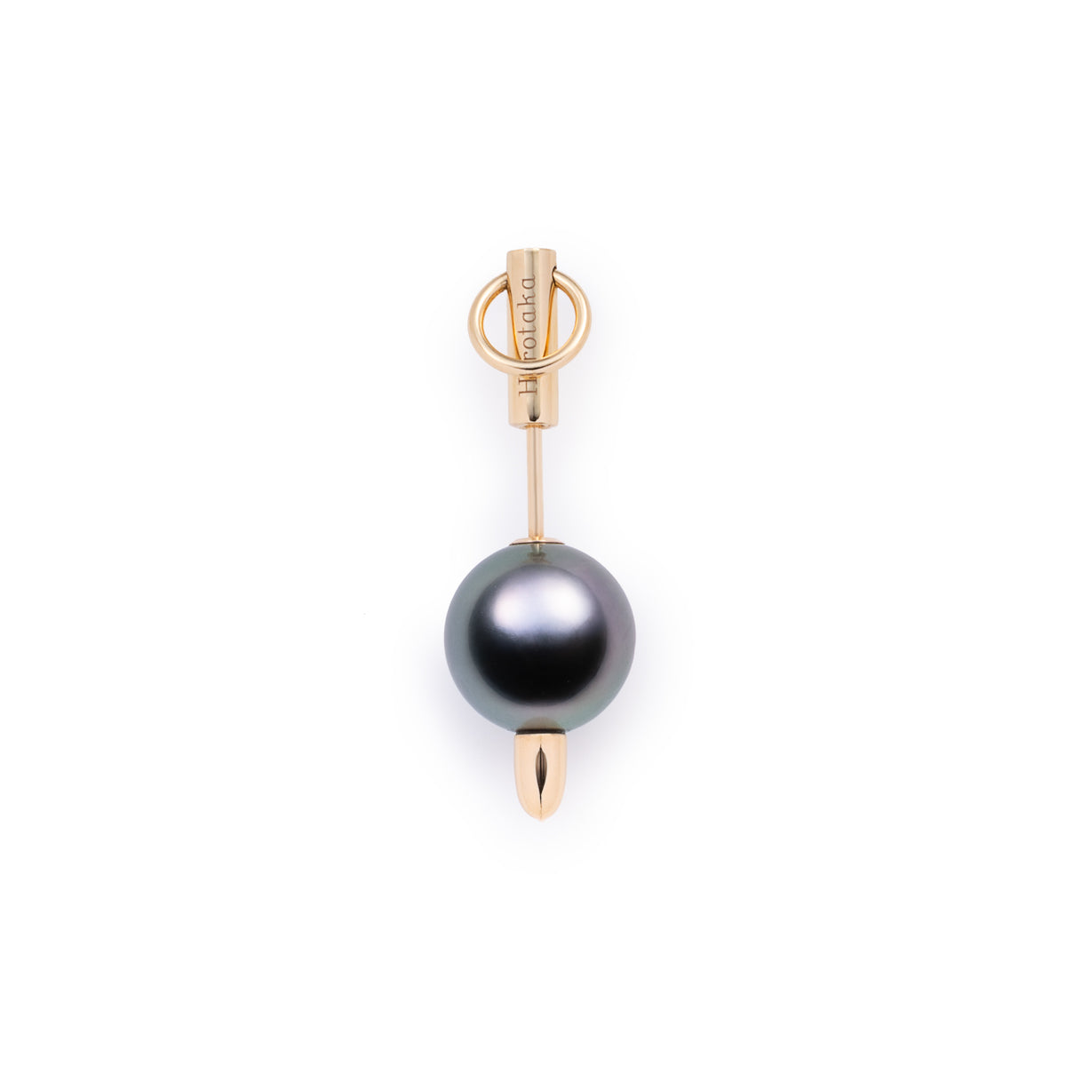 PUNCTURE Back Spear Door Knocker Tahiti Pearl Earring