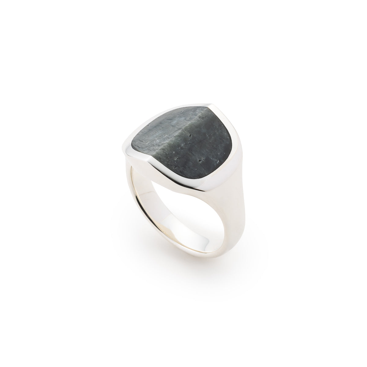 EQUINOX-Pyramid Cat'sEye Quartz Ring Medium size