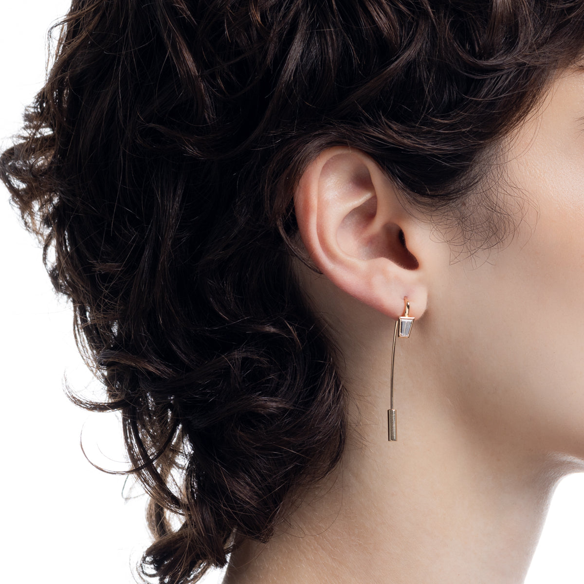 L.a.brown HYPNOTIC Lab Grown Diamond Hook Arrow Earring[TB]
