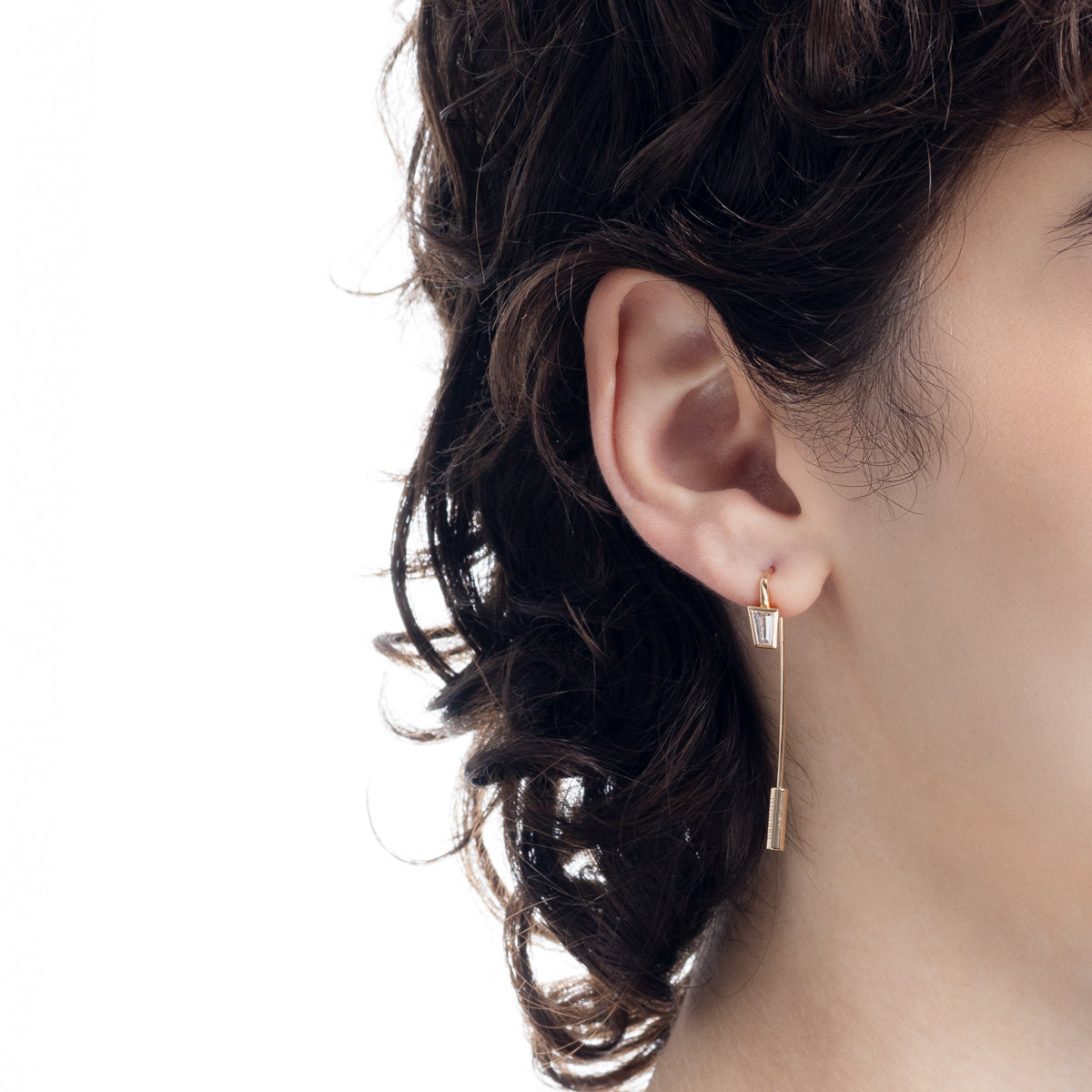 L.a.brown HYPNOTIC Lab Grown Diamond Hook Arrow Earring[TB]