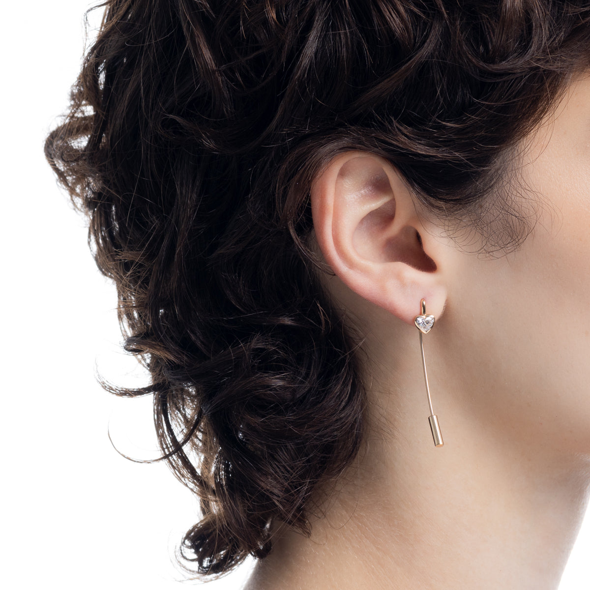 L.a.brown HYPNOTIC Lab Grown Diamond Hook Arrow Earring[HS]