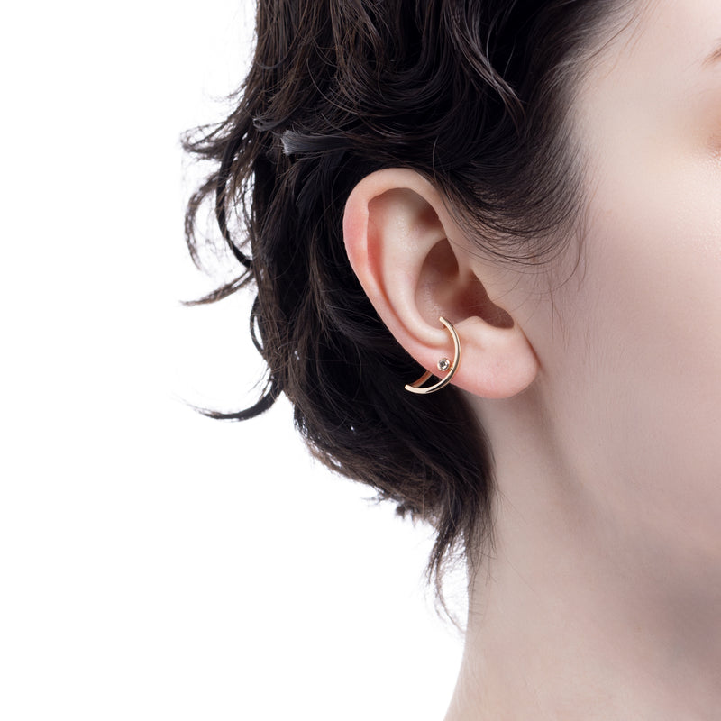 【Available from March 5】TREEHOPPER Bezel Diamond Ear Cuff Medium size