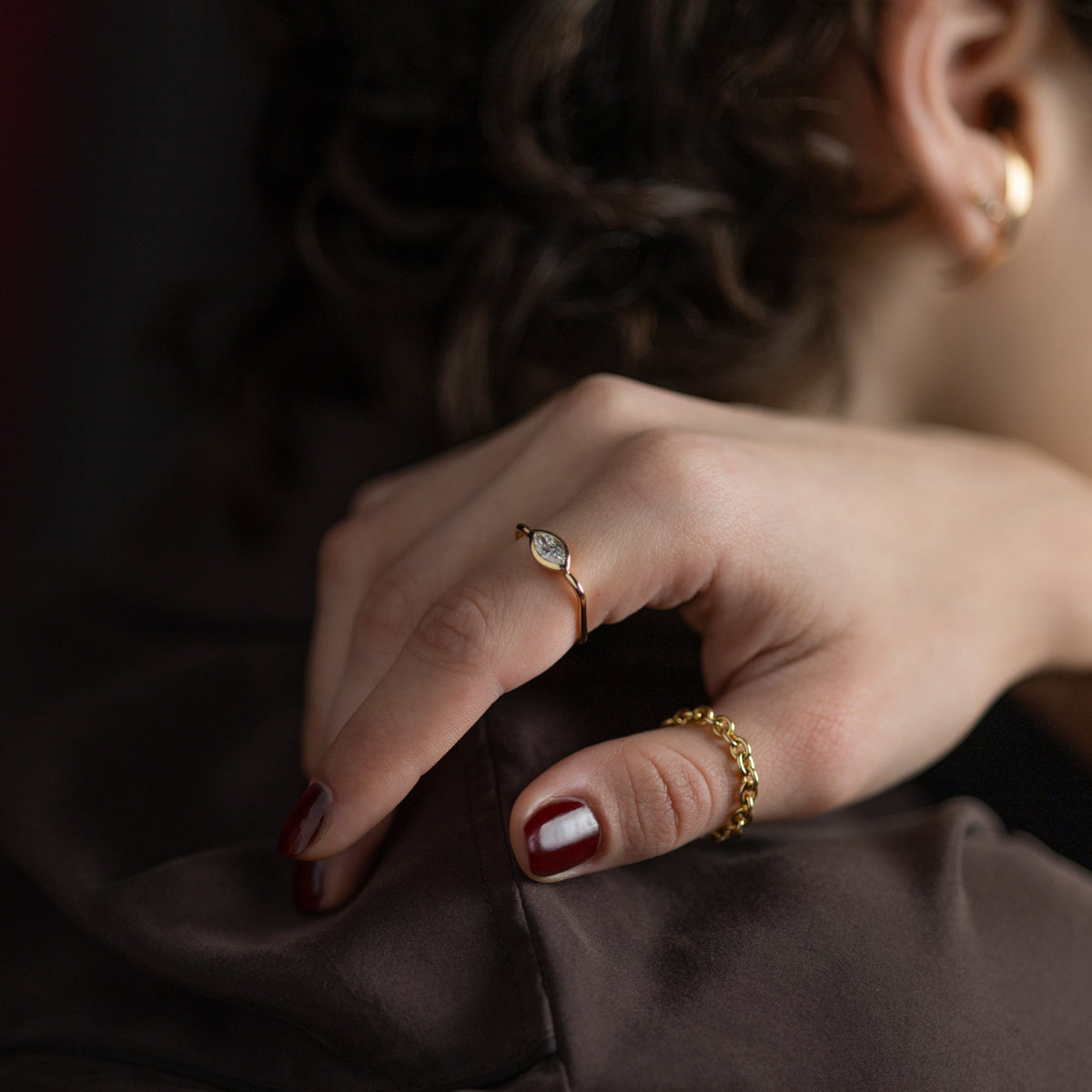 L.a.brown HYPNOTIC Lab Grown Diamond Square Ring [MQ]