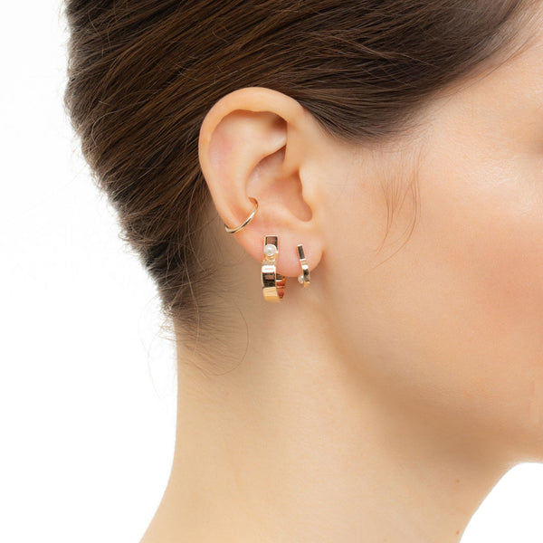 Look 001 "industria" Pearl Earring