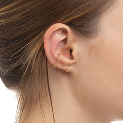 Look 017 Diamond Oblong Ear Cuff