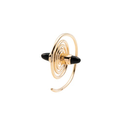 INDÚSTRIA Coil Earring Onyx