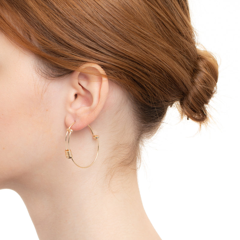 "Contortionist" Hoop Earring L size