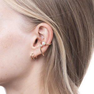 Akoya Pearl Diamond Ear Cuff