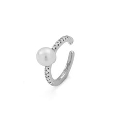 Akoya Pearl Diamond Ear Cuff