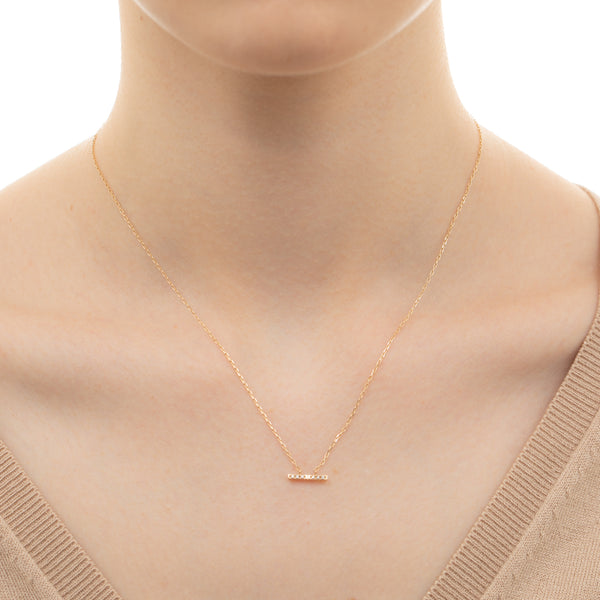 "Trapeze" Diamond Necklace S size