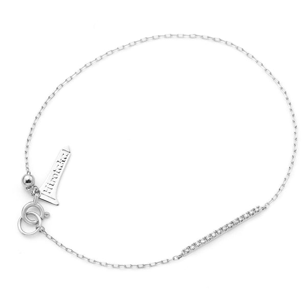 GOSSAMER Diamond Short Bar Bracelet