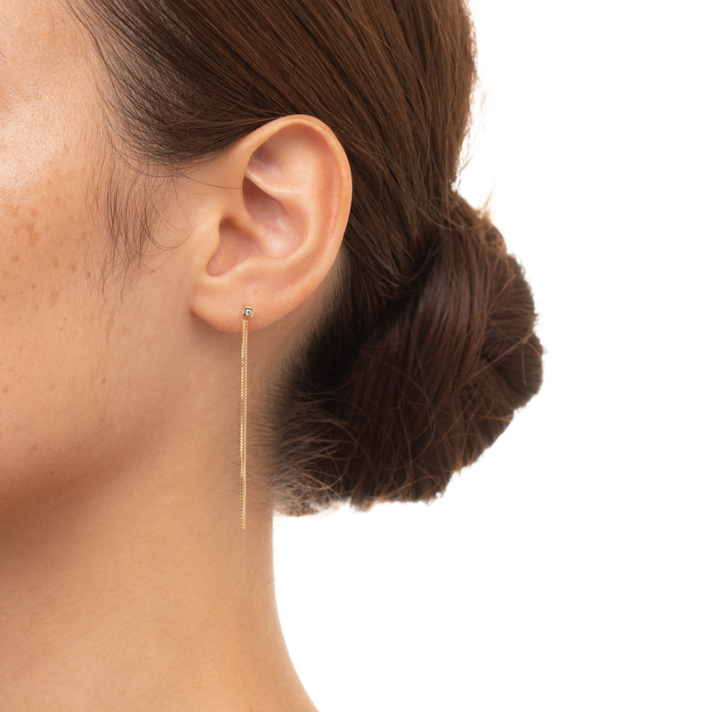 "All About Basics" Eye-liner Diamond Earring M size