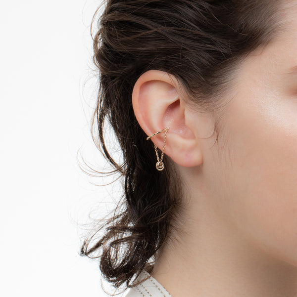 "Sea Anemone" 3 Circles Ear Cuff