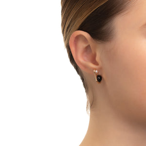 BELUGA Pearl Onyx Earring
