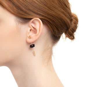 Short SPEAR Earring, Onyx