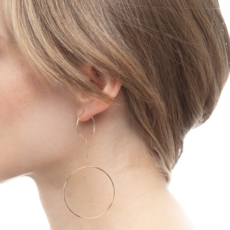 "All About Basics" Double Circle Earring