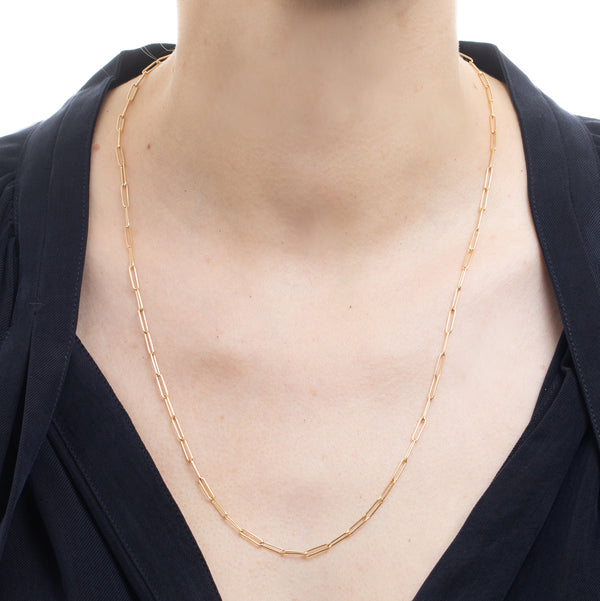 18K ALL ABOUT BASICS Ladder Chain Necklace