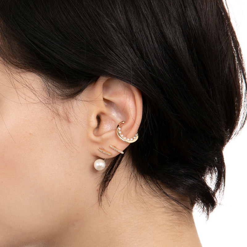 Hirotaka Gossamer Diamond Earrings S-