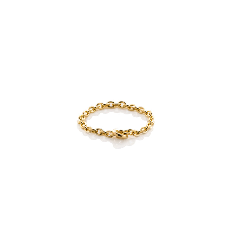 18k "All About Basics" Chain Ring S size
