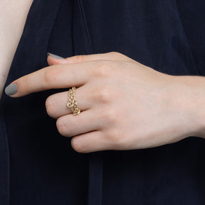 18K ALL ABOUT BASICS Chain Ring Large size