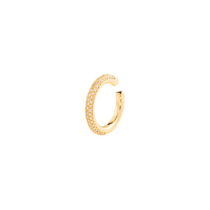 【Made-To-Order】 18K ALL ABOUT BASICS 3-Row Pavé Diamond Ear Cuff Medium size
