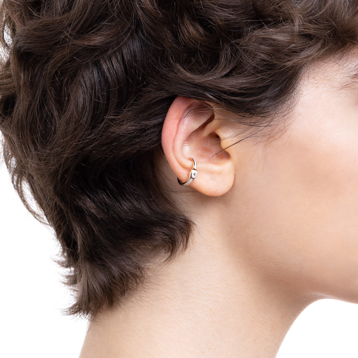 BIRD OF PARADISE Ear Cuff in Ivory White