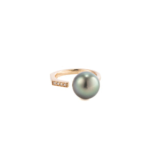 MANHATTAN Tahiti Pearl Diamond Cuff Ring