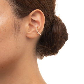 Caviar Pearl Ear Cuff M size